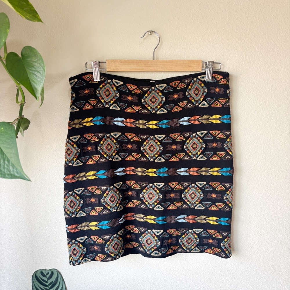 Willow & Clay Multicolor Aztec Skirt